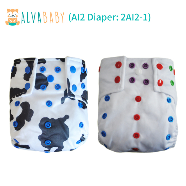 AI2 Color Snap Pocket Diaper with Double Gussets
