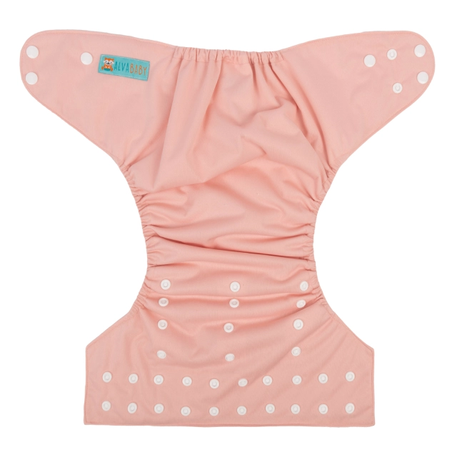 ALVABABY Big Size Pocket Cloth Diaper -Pink(ZB19A)