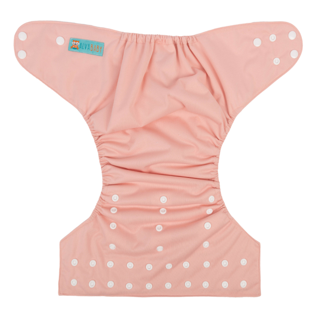 ALVABABY Big Size Pocket Cloth Diaper -Pink(ZB19A)