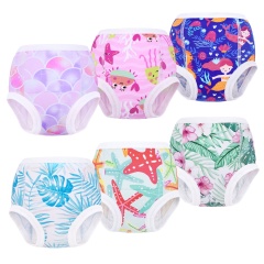 ALVABABY New Cotton Training Pant Potty Training Pack of 6PCS for Boys and Girls