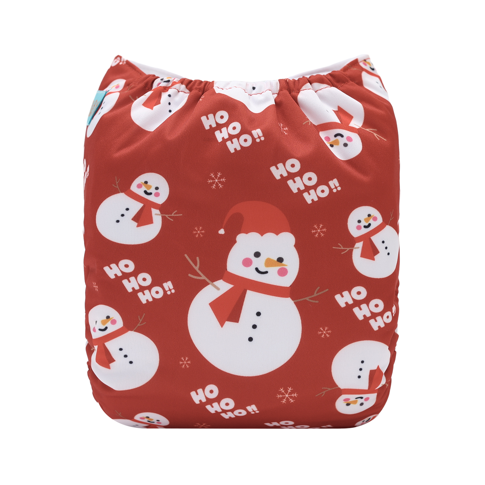 Christmas Cloth Diaper One Size Adjustable Reusable Diapers for Babies-Snowman(QD94A)