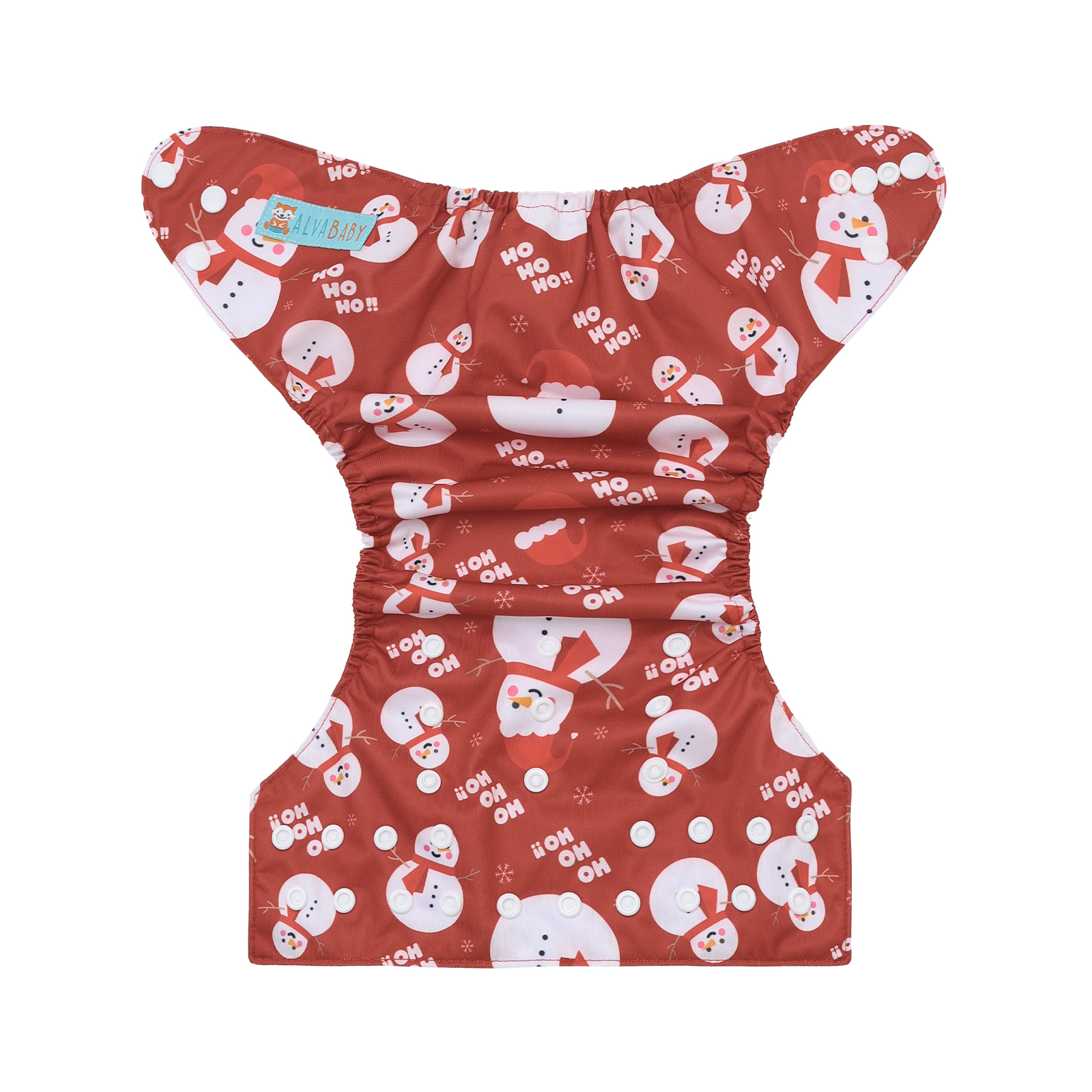 Christmas Cloth Diaper One Size Adjustable Reusable Diapers for Babies-Snowman(QD94A)