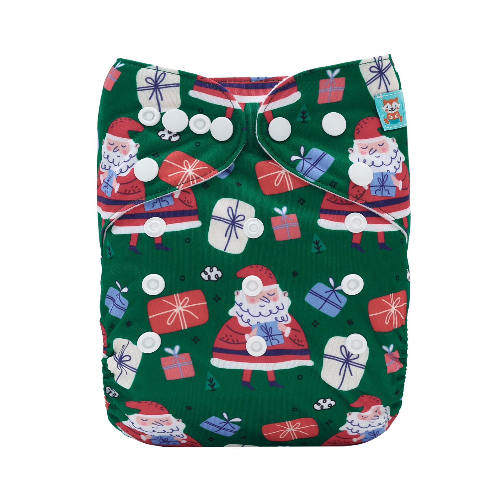 Christmas Cloth Diaper One Size Adjustable Reusable Diapers for Babies-Santa Claus(QD93A)