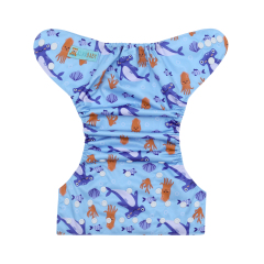 ALVABABY One Size Positioning Printed Cloth Diaper-(YDP253A)