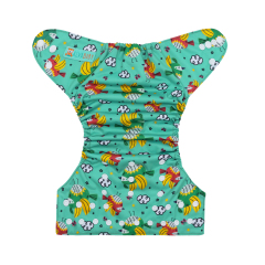 ALVABABY One Size Positioning Printed Cloth Diaper-(YDP252A)