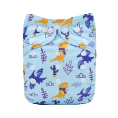 ALVABABY One Size Positioning Printed Cloth Diaper-(YDP251A)