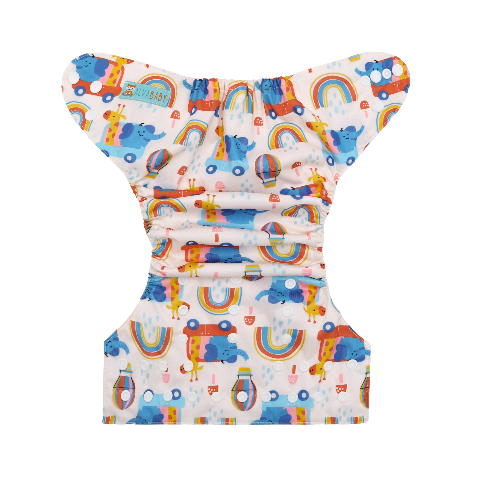 ALVABABY Positioning Cloth Diaper - One Size Adjustable Washable & Reusable Diaper for Babies and Toddlers (YDP249A)