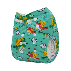 ALVABABY One Size Positioning Printed Cloth Diaper-(YDP252A)