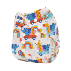 ALVABABY One Size Positioning Printed Cloth Diaper-(YDP249A)