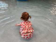 ALVABABY Toddler Baby Girl Summer Swim Suit, Infant Bathing Suit Swimwear Sleeveless,Tankini Swimwear (06)-Watermelon