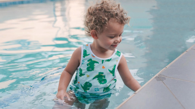 ALVABABY Toddler Baby Boy Summer Swim Suit, Infant Bathing Suit Swimwear Sleeveless,Tankini Swimwear (Z/SWT10A)