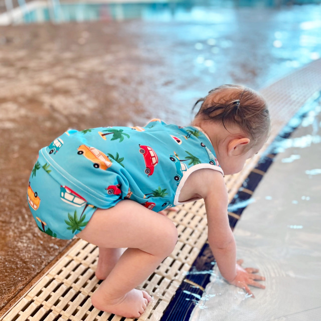 ALVABABY Toddler Baby Boy Summer Swim Suit, Infant Bathing Suit Swimwear Sleeveless,Tankini Swimwear (Z/SWT12A)