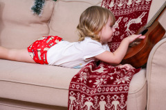 ALVABABY Christmas One Size Positioning Printed Cloth Diaper-(QD95A)