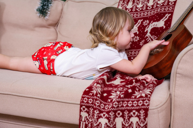 ALVABABY Christmas One Size Positioning Printed Cloth Diaper-(QD95A)