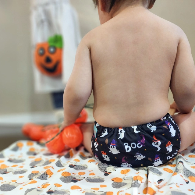 Halloween Cloth Diaper One Size Adjustable Reusable Diapers for Babies -(QD89A)