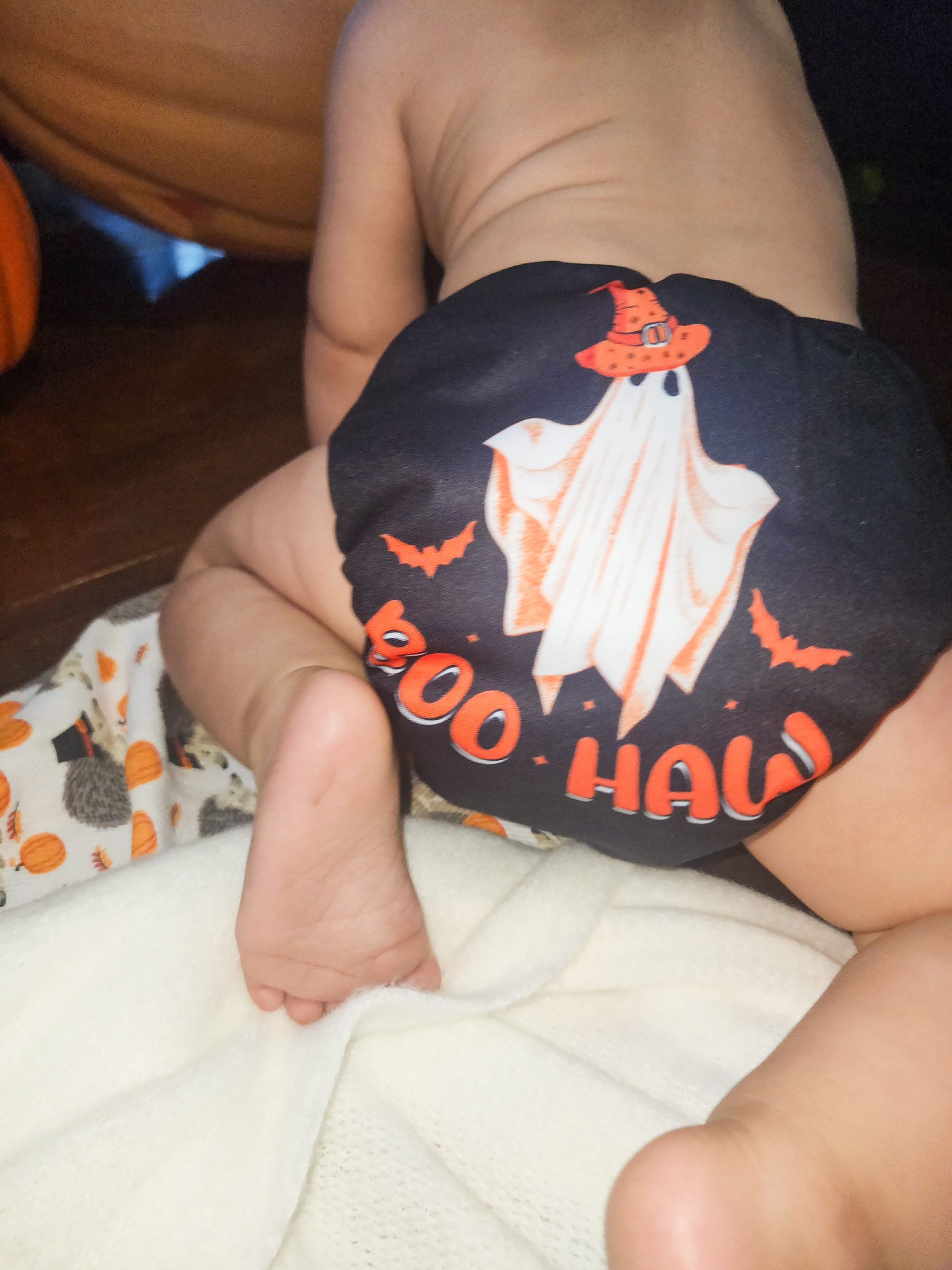 Halloween Cloth Diaper One Size Adjustable Reusable Diapers for Babies -Haw(QD84A)