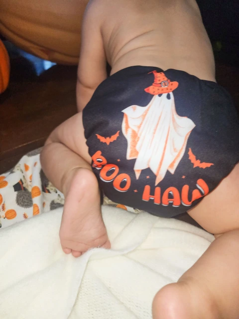 Halloween Cloth Diaper One Size Adjustable Reusable Diapers for Babies -Haw(QD84A)