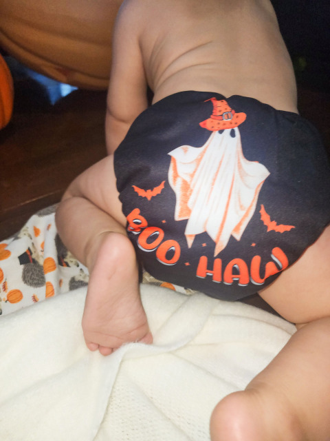 Halloween Cloth Diaper One Size Adjustable Reusable Diapers for Babies -Haw(QD84A)