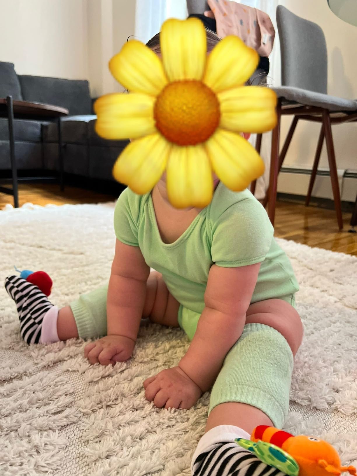 Baby Rattle Toys Baby Wrist Rattles and Foot Finders Set - Soft and Safe Sensory Toys for Newborns and Infants