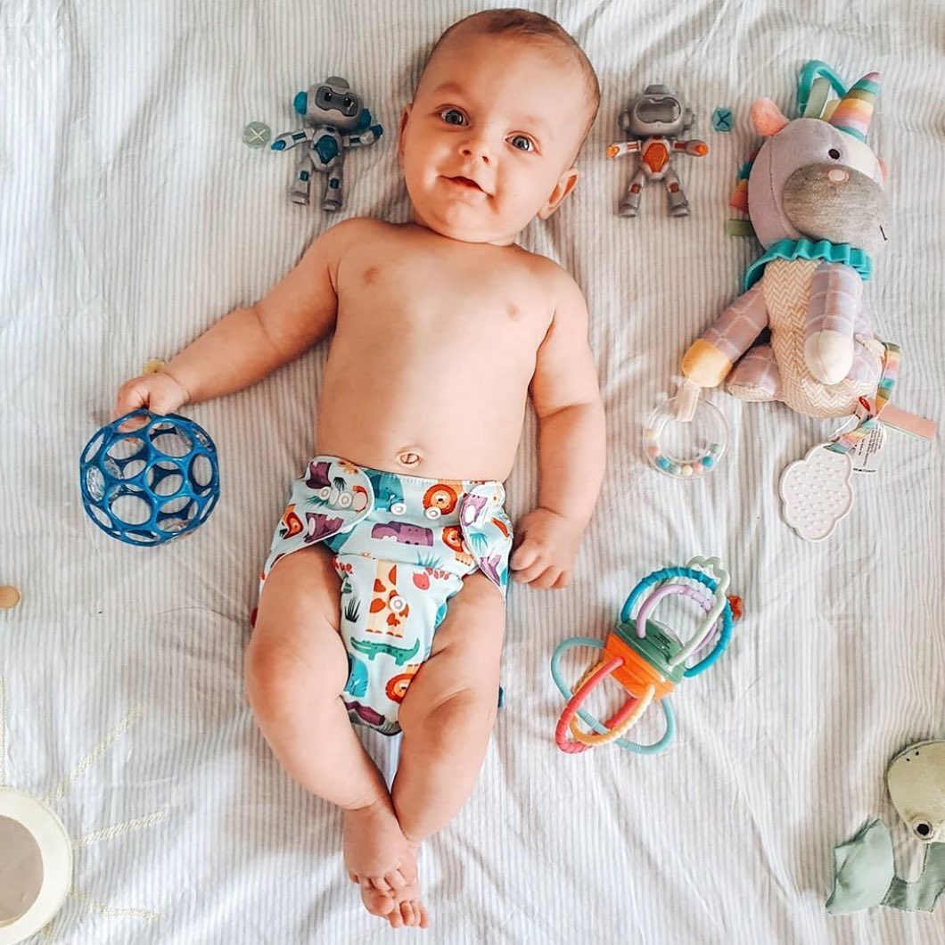 Reusable Cloth Diaper Cover with Snap Closure Cloth Diaper Shell for Prefold Flat or Fitted Diaper Inserts -(DC-H160)