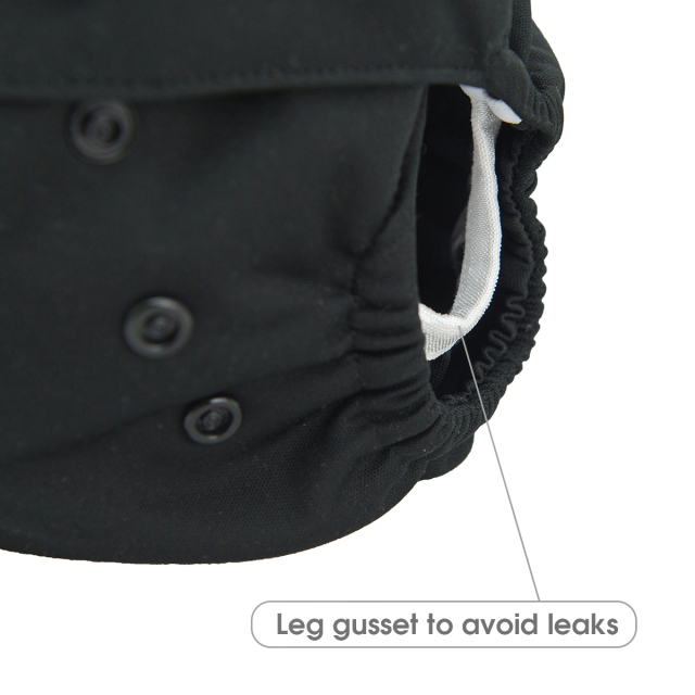 (Multi-Packs) Cloth Diaper Covers Solid Colors with Snap Closure One Size Cloth Diaper Shell for Prefold Flat or Fitted Diaper Inserts