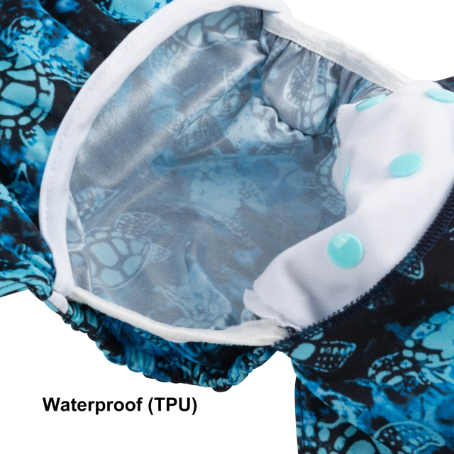 Reusable Cloth Diaper Cover with Snap Closure Cloth Diaper Shell for Prefold Flat or Fitted Diaper Inserts(DC-S44)