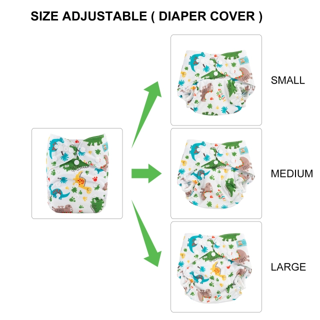 Reusable Cloth Diaper Cover with Snap Closure Cloth Diaper Shell for Prefold Flat or Fitted Diaper Inserts(DC-YA84)