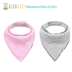 ALVABABY Baby Drool Bandana Bibs 2  Pieces