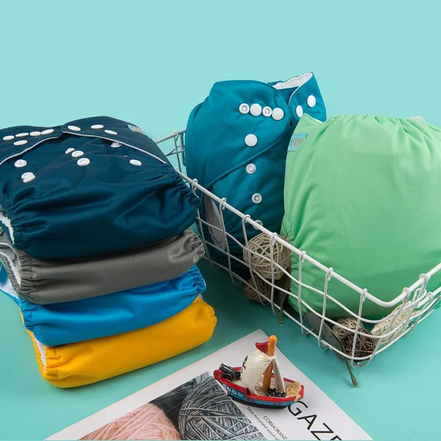 ALVABABY Solid Cloth Diaper - One Size Adjustable Washable & Reusable Diaper with Pocket for Babies(B38A  Royal Blue)