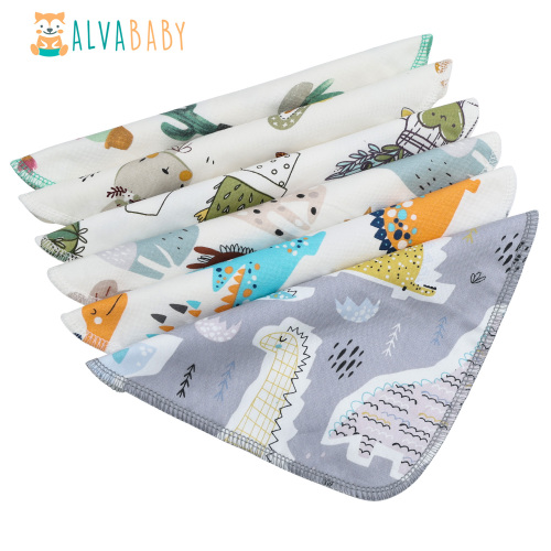 ALVABABY Baby Cotton&Bamboo Wipes Soft and Comfortable Saliva Towel (6BW10)