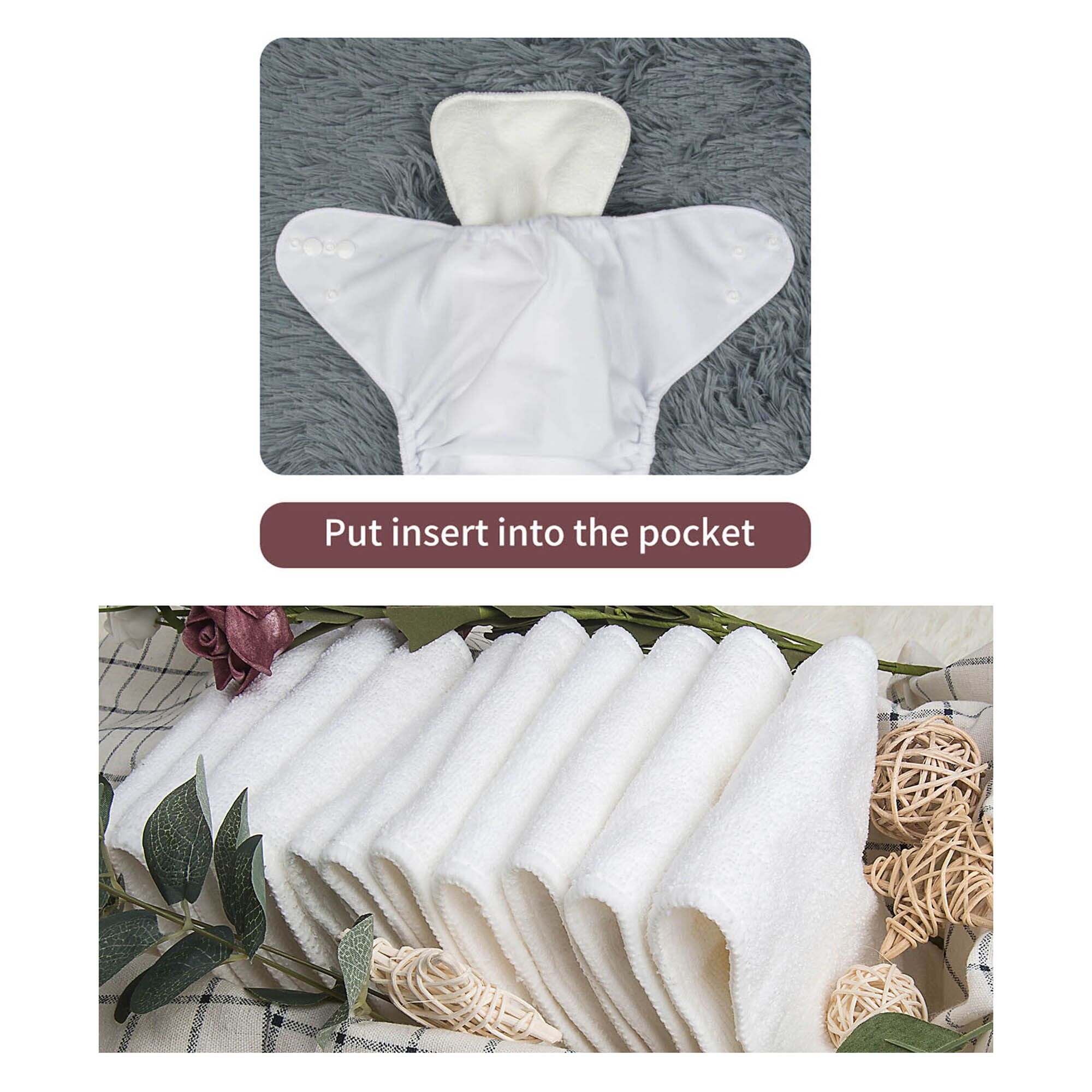 ALVABABY Solid Cloth Diaper - One Size Adjustable Washable & Reusable Diaper with Pocket for Babies (Pink Peacock, B34A)