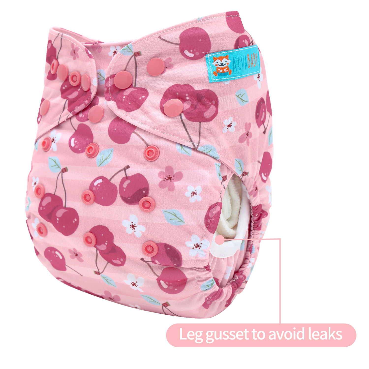 Reusable Cloth Diaper Cover with Snap Closure Cloth Diaper Shell for Prefold Flat or Fitted Diaper Inserts -(DC-EW27A)