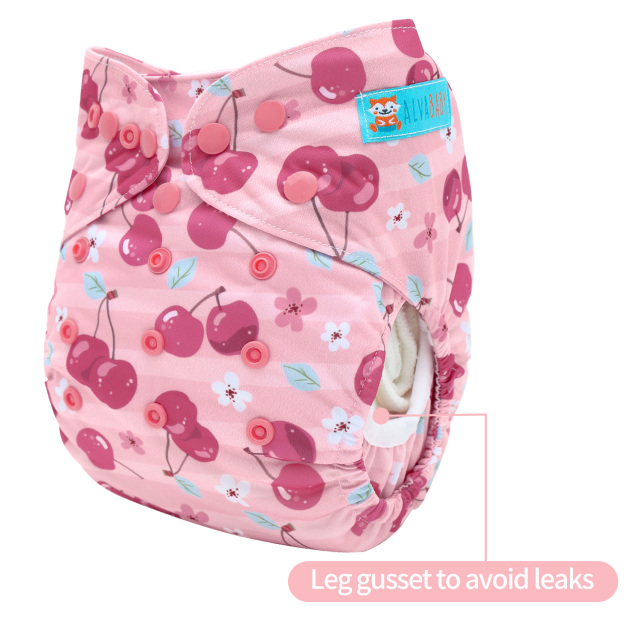 Reusable Cloth Diaper Cover with Snap Closure Cloth Diaper Shell for Prefold Flat or Fitted Diaper Inserts -(DC-EW27A)