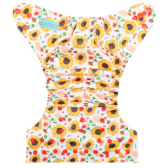 ALVABABY AWJ Lining Cloth Diaper with Tummy Panel for Babies -Sunflower (WJT-EW33A)