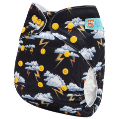 ALVABABY AWJ Lining Cloth Diaper with Tummy Panel for Babies  (WJT-ED23A)