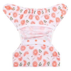 Reusable Cloth Diaper Cover with Snap Closure Cloth Diaper Shell for Prefold Flat or Fitted Diaper Inserts -Orange(DC-EW31A)