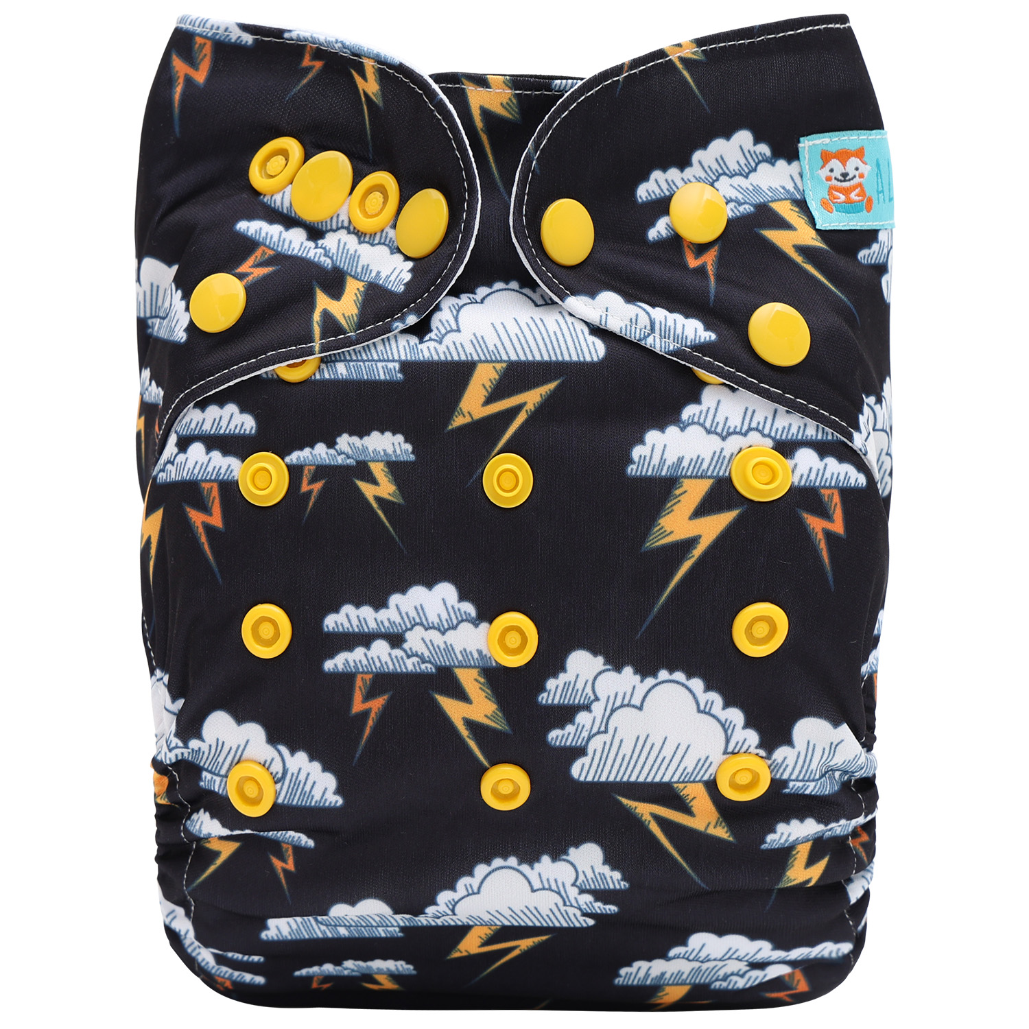 ALVABABY AWJ Lining Cloth Diaper with Tummy Panel for Babies  (WJT-ED23A)