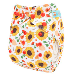 ALVABABY AWJ Lining Cloth Diaper with Tummy Panel for Babies -Sunflower (WJT-EW33A)