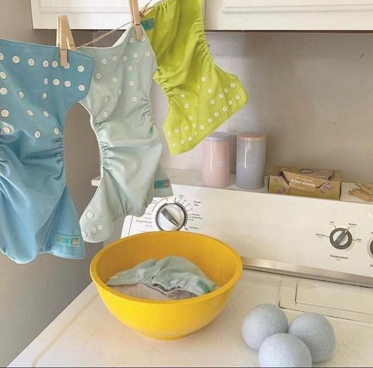 ALVABABY Solid Cloth Diaper - One Size Adjustable Washable & Reusable Diaper with Pocket for Babies (B04A Light blue)