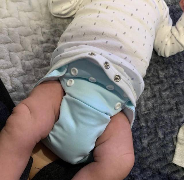 ALVABABY Newborn Pocket Cloth Diaper-Light green(SB02A)