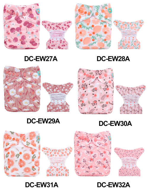 (All patterns) Baby Reusable Cloth Diaper Covers with Snap Closure One Size Cloth Diaper Shell for Prefold Flat or Fitted Diaper Inserts