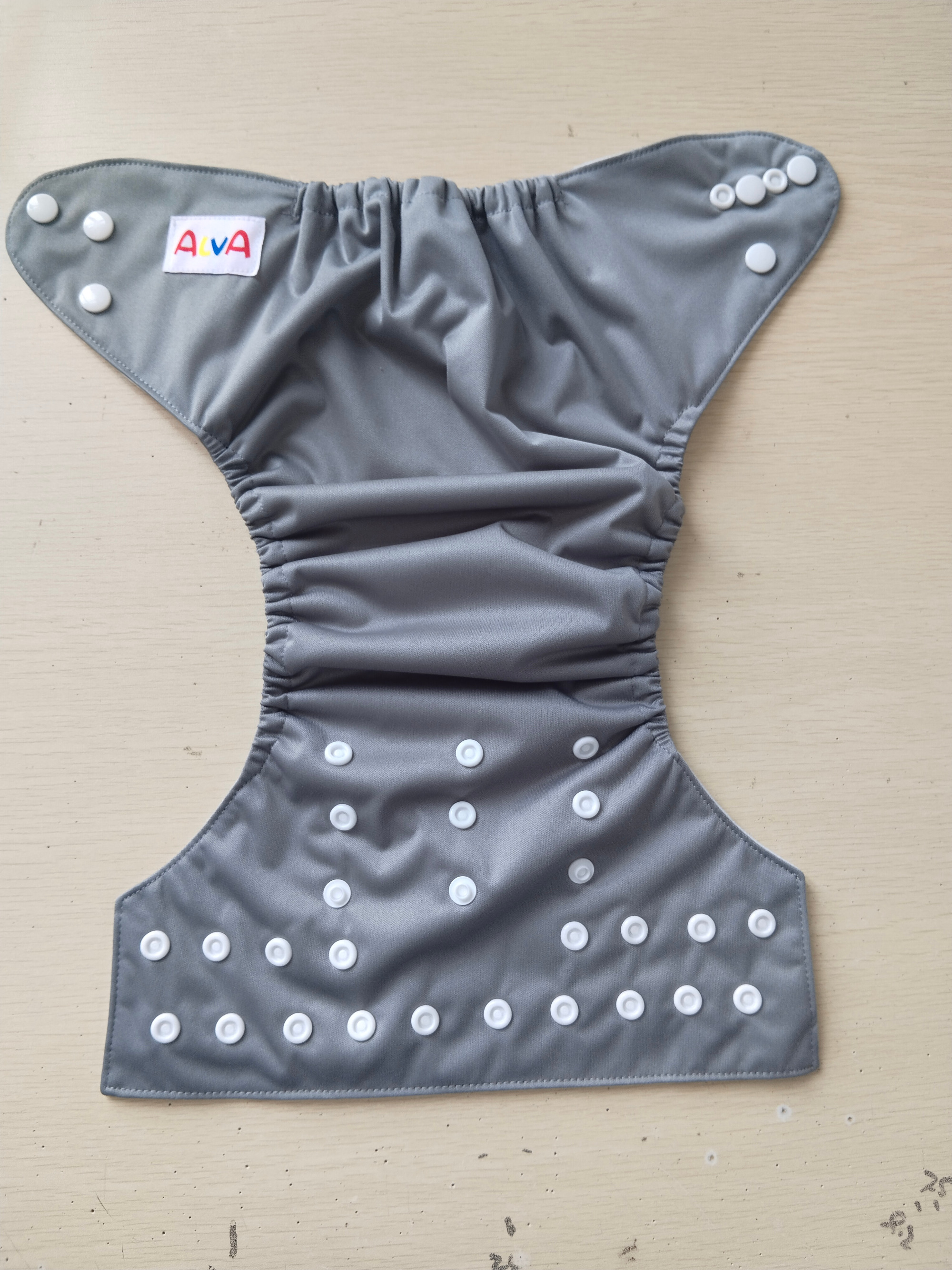 ALVA Solid Cloth Diaper - One Size Adjustable Washable & Reusable Diaper with Pocket for Babies