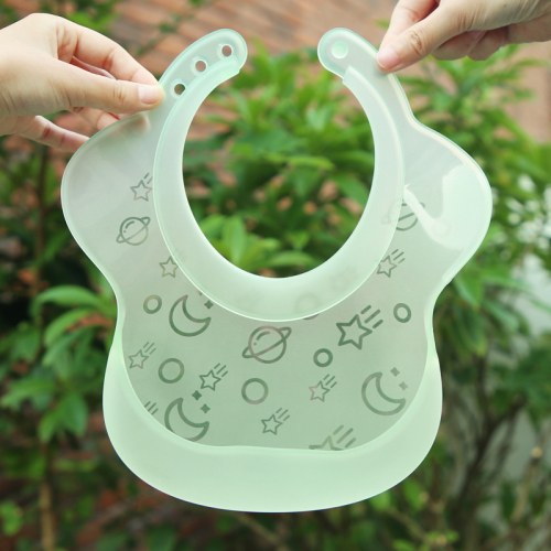 Silicone Baby Bib Lightweight Design Eases Pressure Bruising for Infants & Toddlers (SI03A)