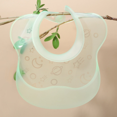 Silicone Baby Bib Lightweight Design Eases Pressure Bruising for Infants & Toddlers (SI03A)