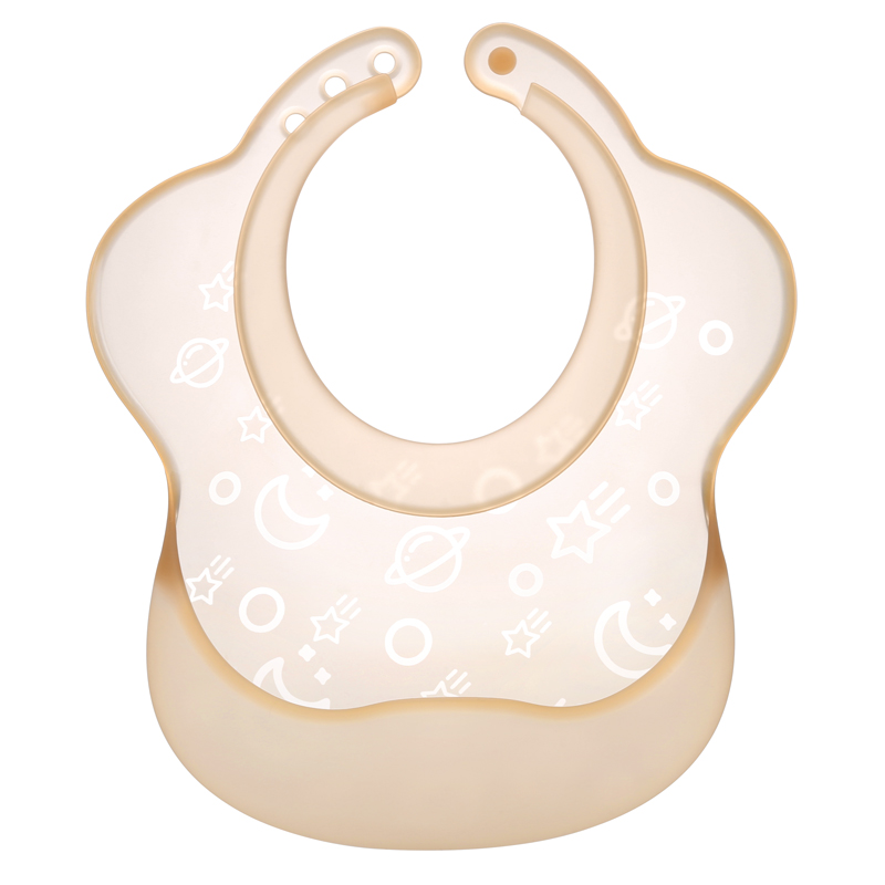 Silicone Baby Bib Lightweight Design Eases Pressure Bruising for Infants & Toddlers (SI04A)