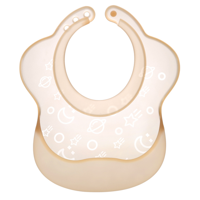 Silicone Baby Bib Lightweight Design Eases Pressure Bruising for Infants & Toddlers (SI04A)