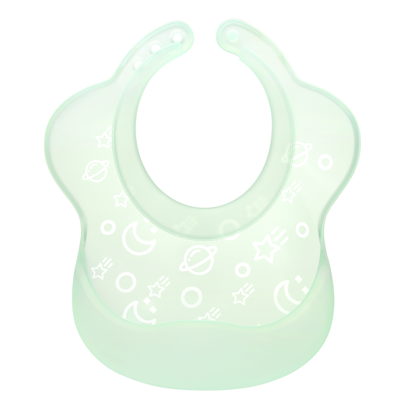 Silicone Baby Bib Lightweight Design Eases Pressure Bruising for Infants & Toddlers (SI03A)