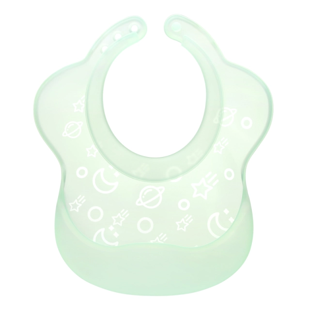 Silicone Baby Bib Lightweight Design Eases Pressure Bruising for Infants & Toddlers (SI03A)