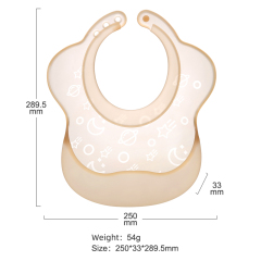 Silicone Baby Bib Lightweight Design Eases Pressure Bruising for Infants & Toddlers (SI04A)