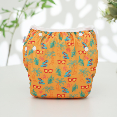 ALVABABY One Size Positioning  Printed Swim Diaper -(SWD-BS100A)